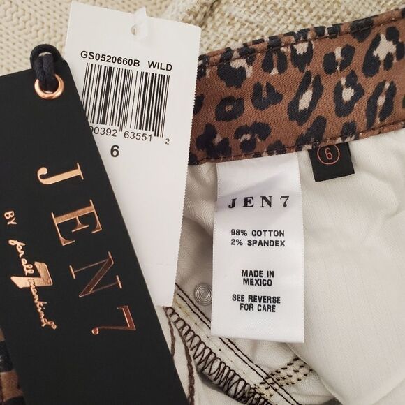 Jen7 Animal Printed Ankle Skinny Jeans - Picture 13 of 16